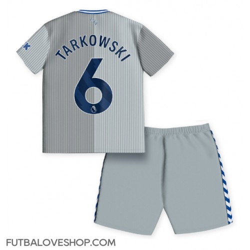Dres Everton James Tarkowski #6 Tretina pre deti 2023-24 Krátky Rukáv (+ trenírky)
